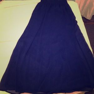 Maxi length blue skirt by Express